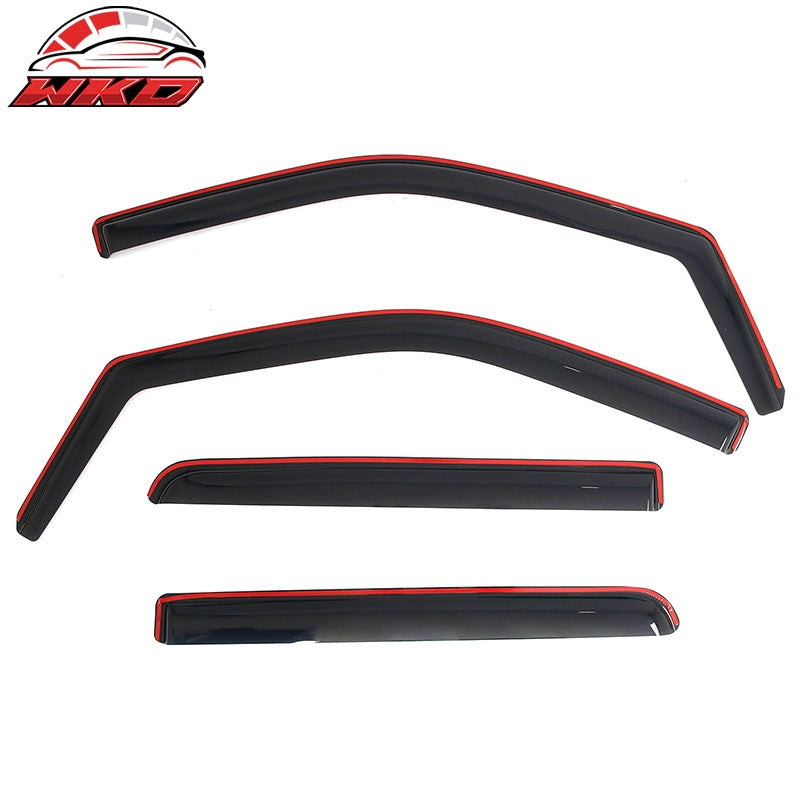 Fits 21-26 Ford F-150 & 23-26 F-250 Super Duty Crew Cab In-Channel Window Visors