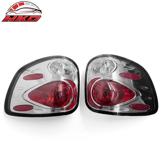 Wholesale 97-03 Ford F-150 Flareside Rear Tail Lights Black Housing Clear Lens Pair