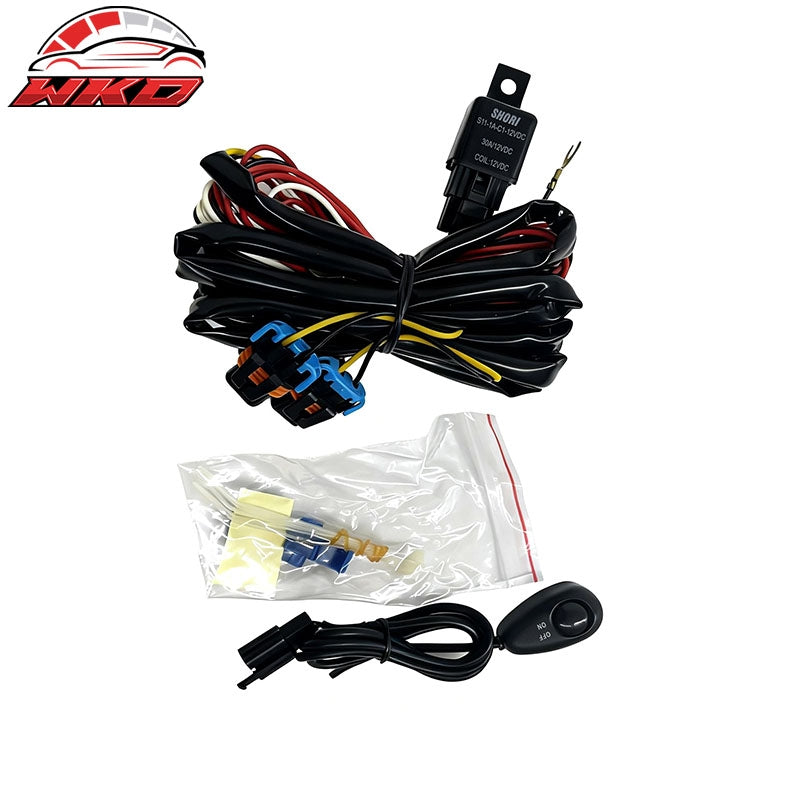 Fits 11-14 Ford F-150 Front Bumper Fog Lights Lamps W/Wiring Harness Smoke Lens
