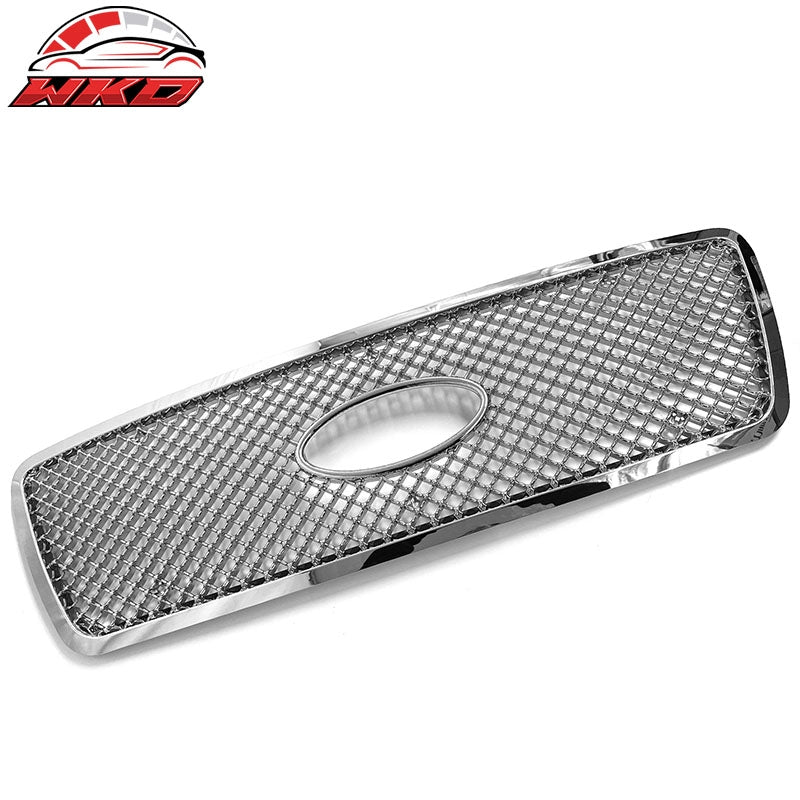 Wholesale 2004-2008 Ford F-150 Front Bumper Hood Grille Grill Cover Chrome Mesh Style - Wikond Auto