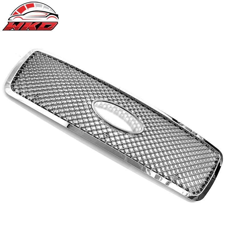 Wholesale 2004-2008 Ford F-150 Front Bumper Hood Grille Grill Cover Chrome Mesh Style - Wikond Auto