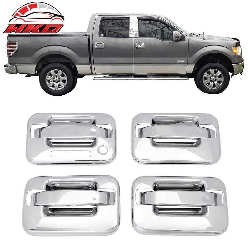 Wholesale 04-14 Ford F-150 Front Rear Door Handle Cover W/ 1-Keyhole + KeyPad Chrome