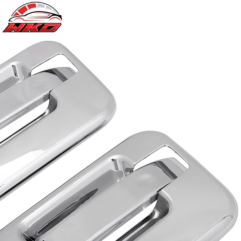 Fits 04-14 Ford F-150 Front Rear Door Handle Cover W/ 1-Keyhole + KeyPad Chrome