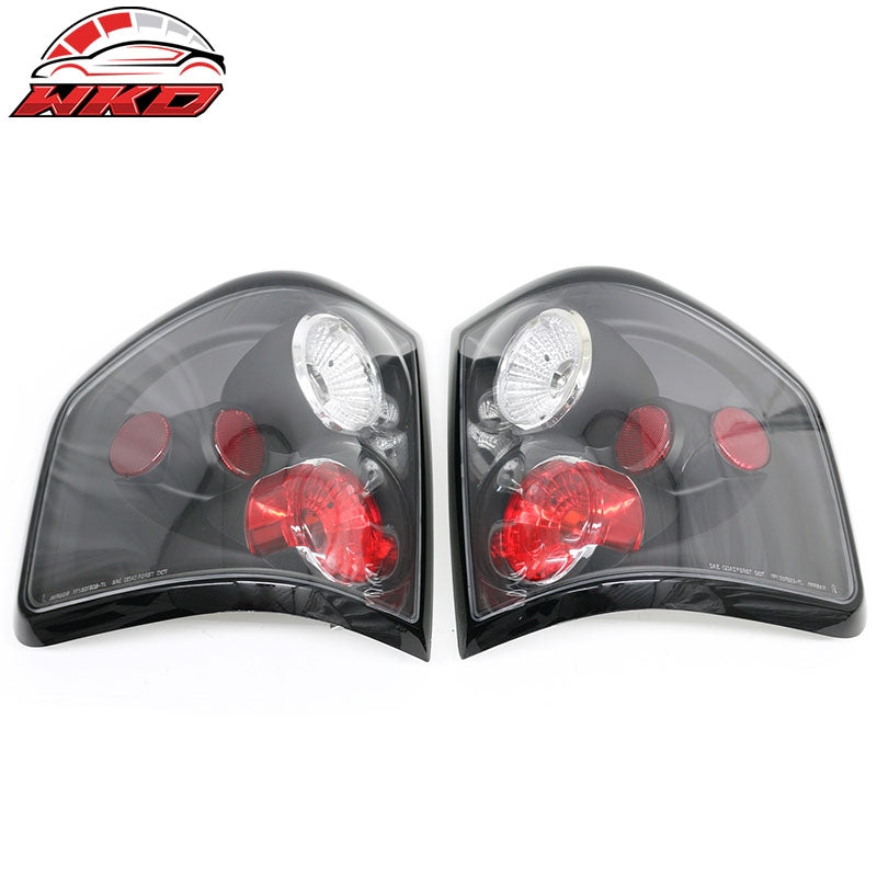 Fits 04-08 Ford F-150 Left Right RH LH Tail Lights Rear Brake Lamp Black Housing