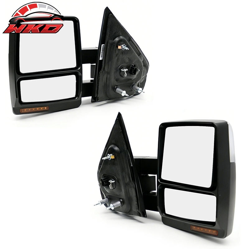 Wholesale For 07-14 Ford F-150 Power Heated Side Towing Mirrors w/ LED Signal Puddle Light