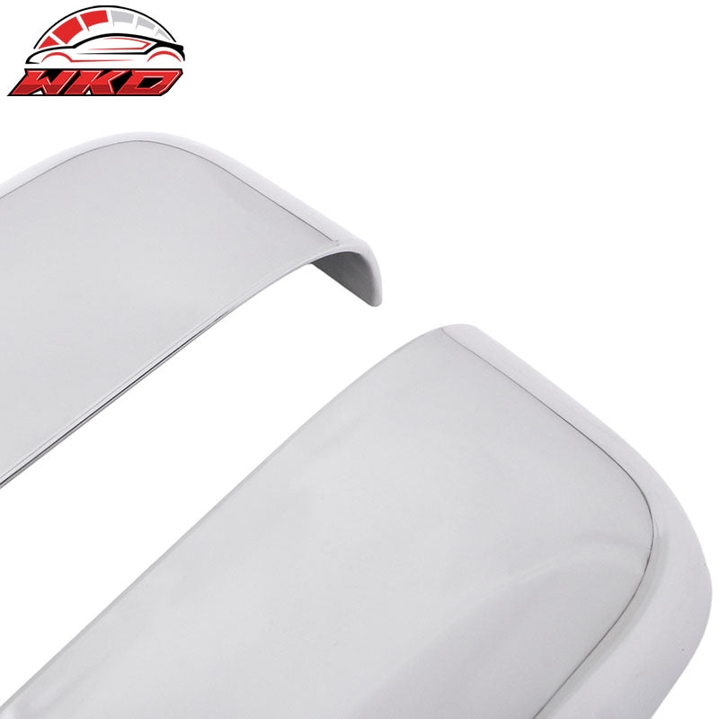 Fits 09-14 Ford F-150 Rear View Side Mirror Covers Upper Caps Chrome ABS Pair