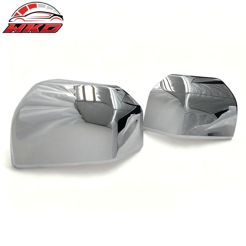 Fits 15-20 Ford F-150 Rearview Mirror Cover Left Right Side Caps Chrome ABS Pair