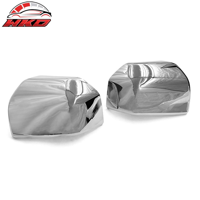 Fits 15-20 Ford F-150 Rearview Mirror Cover Left Right Side Caps Chrome ABS Pair