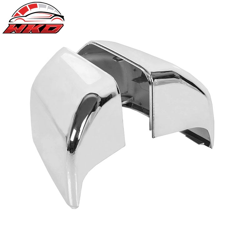 Fits 15-20 Ford F-150 Rearview Mirror Cover Left Right Side Caps Chrome ABS Pair
