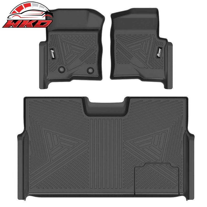 Wholesale 09-14 Ford F-150 Super Crew Cab IKON Floor Mat All Weather 5-Seat Carpets