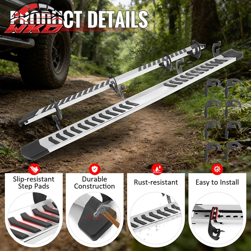 Fits 04-14 Ford F-150 SuperCrew Cab 6" OE Style Running Boards Side Step Bars