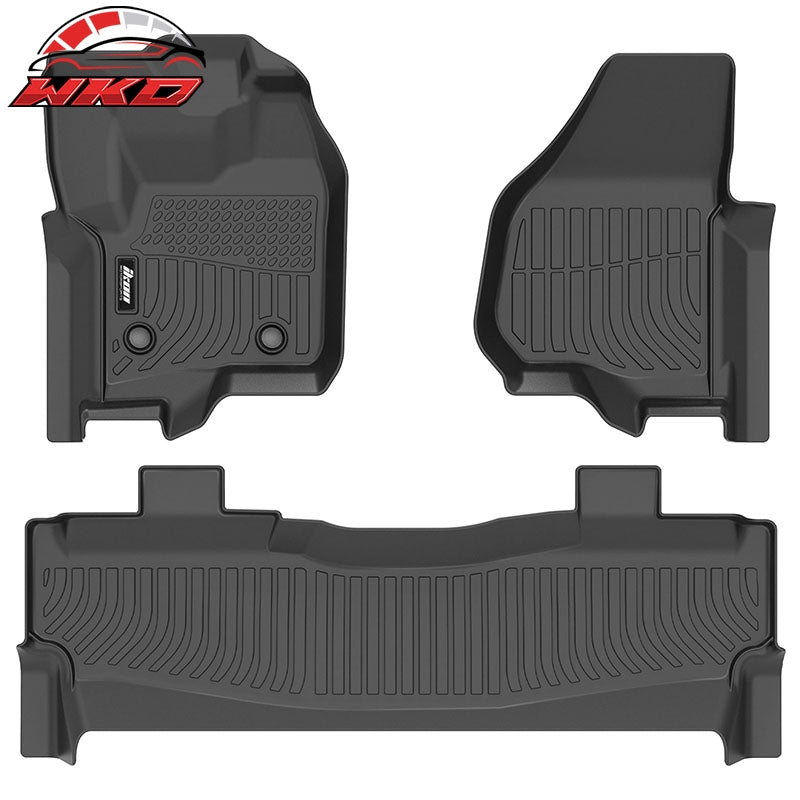 Wholesale For 12-16 Ford F-250 F-350 F-450 F-550 Super Crew Cab 3D Floor Mats Carpets 3PCS