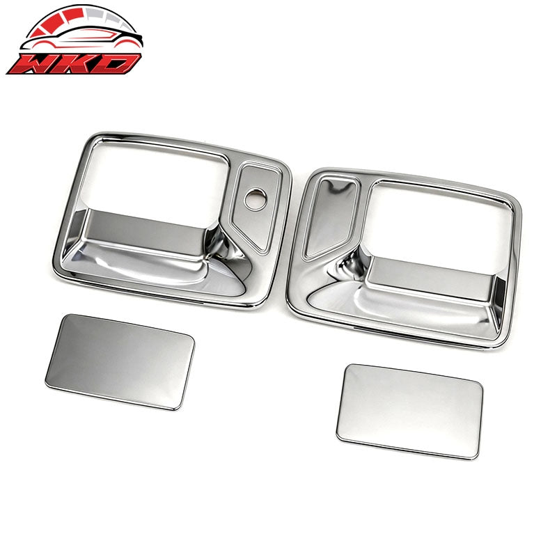 For 99-16 Ford F-250 F-350 F-450 Super Duty Chrome Door Handle Covers 1 Key Hole