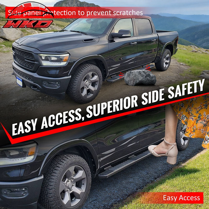 Fits 17-26 Ford F-250 Super Duty SuperCrew Cab 6.3" Raptor Style Running Boards