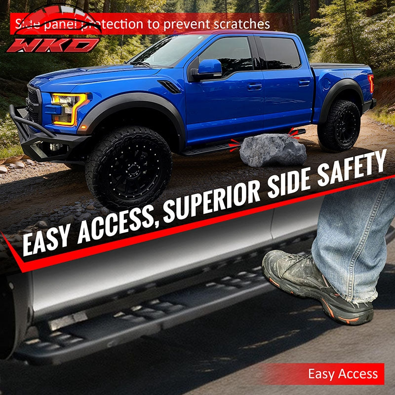 Fits 17-26 Ford F-250 Super Duty SuperCrew Cab 7.5" Raptor Style Running Boards
