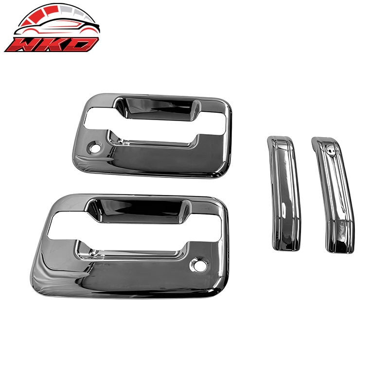 Wholesale For 04-14 Ford F150 2Dr Chrome Door Handle Covers 2 Key Holes w/o KeyPad Cut Out - Wikond Auto