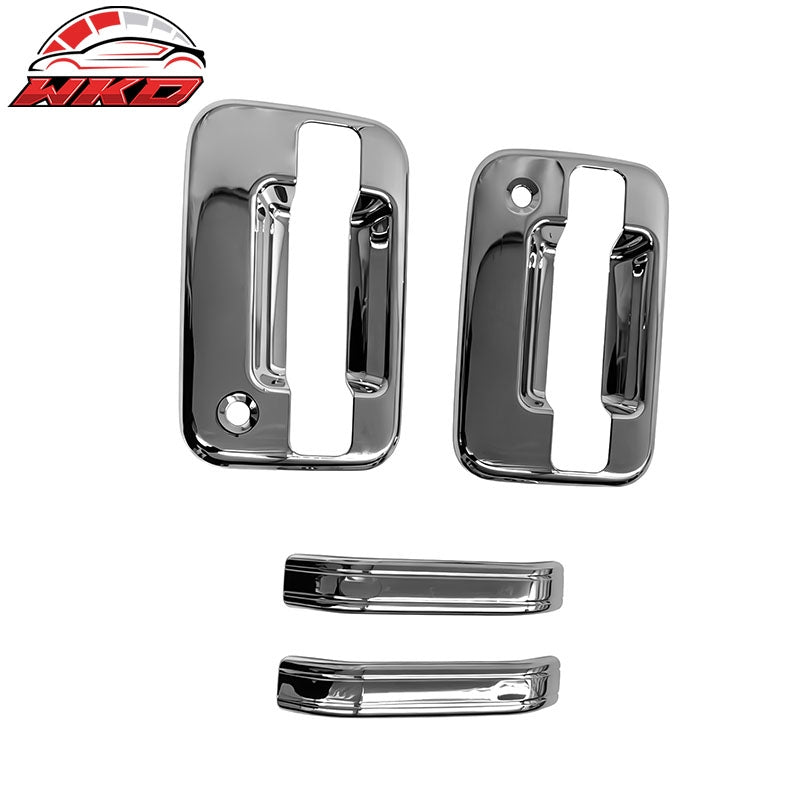 Wholesale For 04-14 Ford F150 2Dr Chrome Door Handle Covers 2 Key Holes w/o KeyPad Cut Out - Wikond Auto