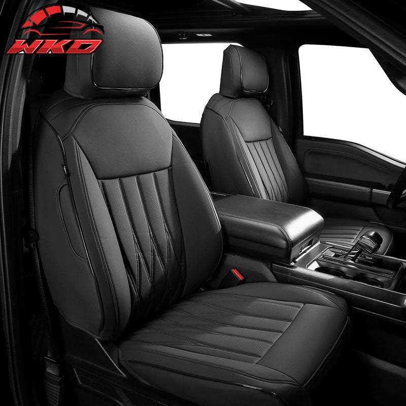 Wholesale 21-26 Ford F150 22-26 F250 F350 F450 Crew Cab Seat Covers Full Set Black
