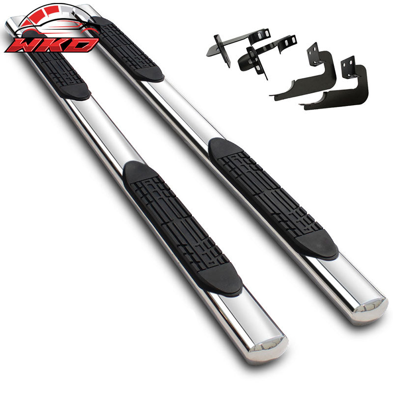 Fits 15-22 F150 Super Cab 4 Inch Stainless Steel Side Step Bar Running Board 2Pc