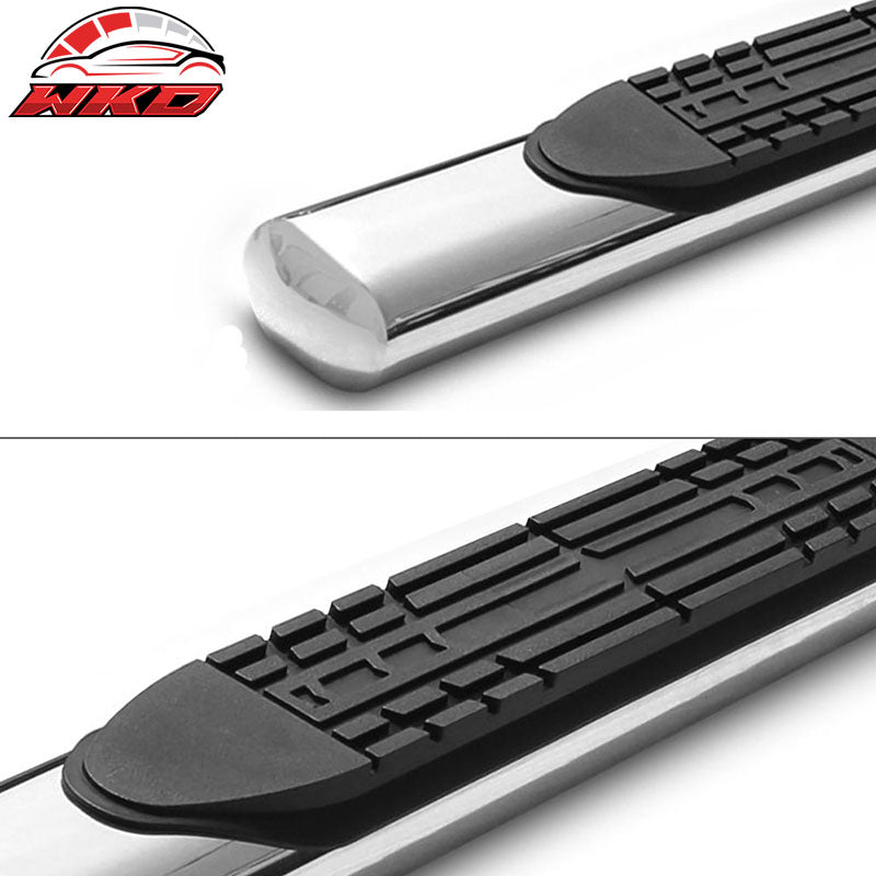 Fits 15-22 F150 Super Cab 4 Inch Stainless Steel Side Step Bar Running Board 2Pc