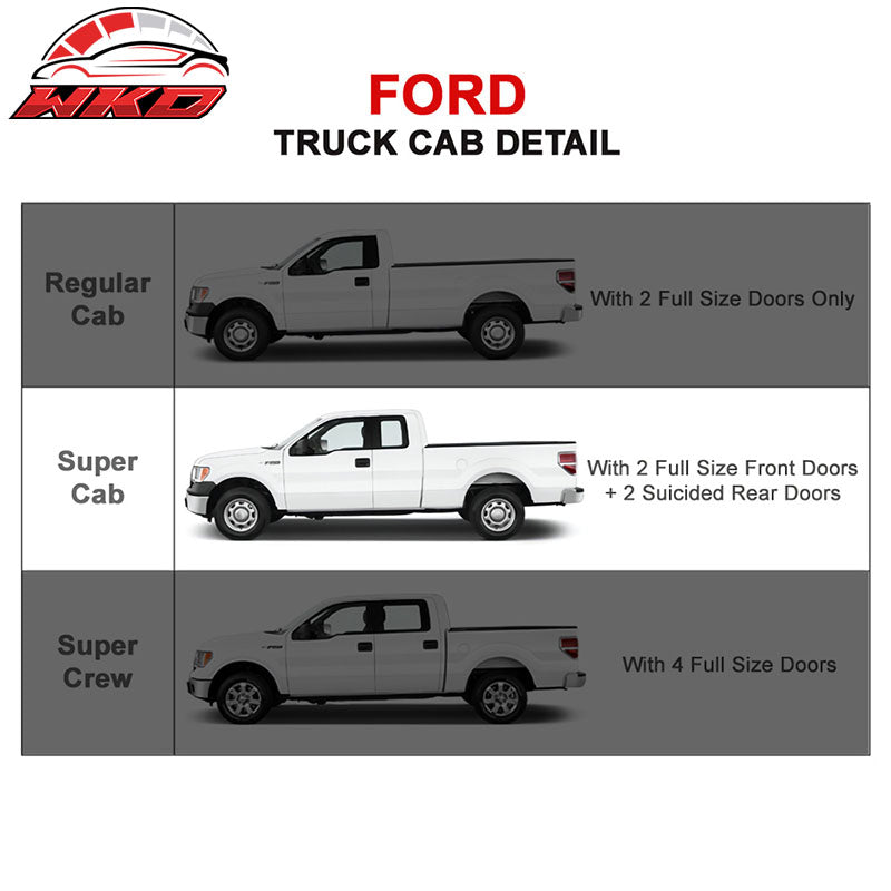 Fits 15-22 F150 Super Cab 4 Inch Stainless Steel Side Step Bar Running Board 2Pc