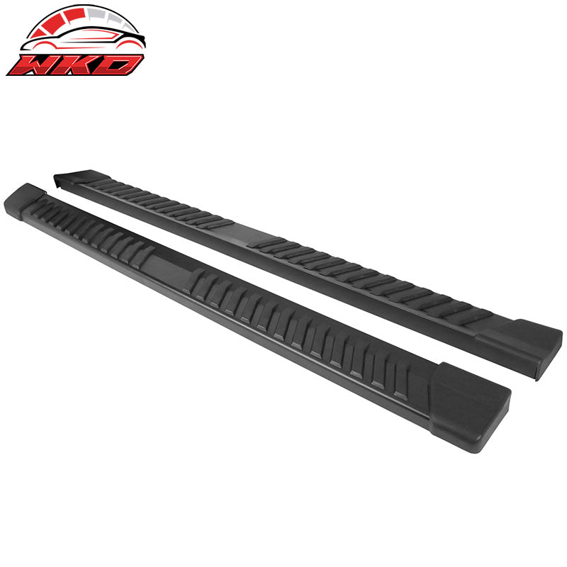 Fits 15-26 Ford F150 SuperCrew Cab V Style Running Boards Side Step Bar Black