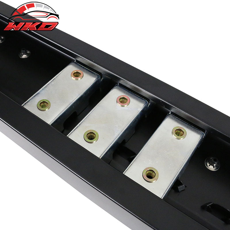 Fits 15-26 Ford F150 SuperCrew Cab V Style Running Boards Side Step Bar Black