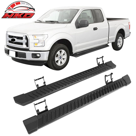 Wholesale 15-22 Ford F150 Super Cab V Style Running Boards Side Step Bars Black