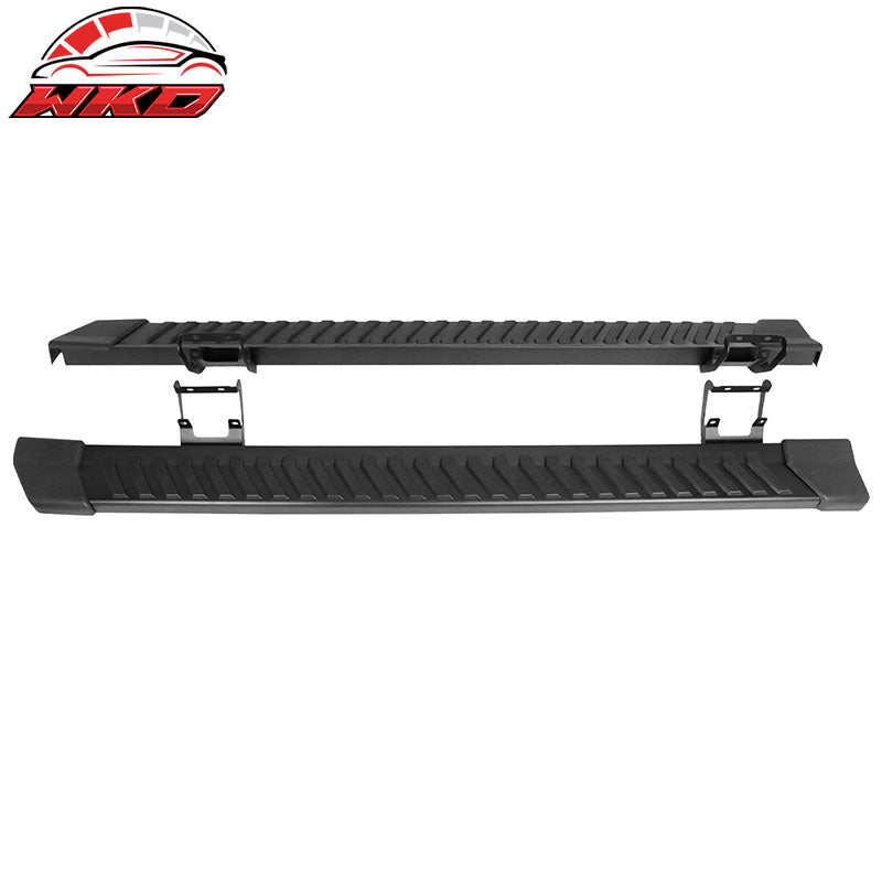 Fits 15-22 Ford F150 Super Cab V Style Running Boards Side Step Bars Black