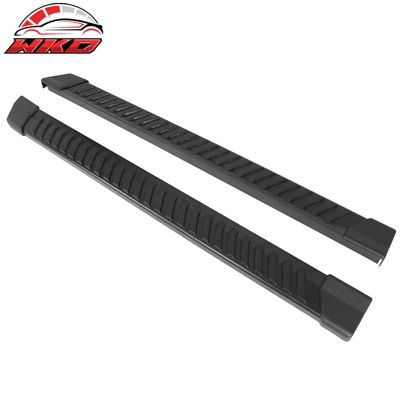 Fits 15-22 Ford F150 Super Cab V Style Running Boards Side Step Bars Black