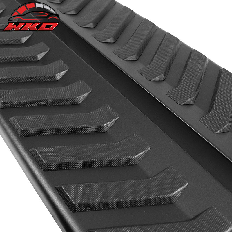 Fits 15-22 Ford F150 Super Cab V Style Running Boards Side Step Bars Black