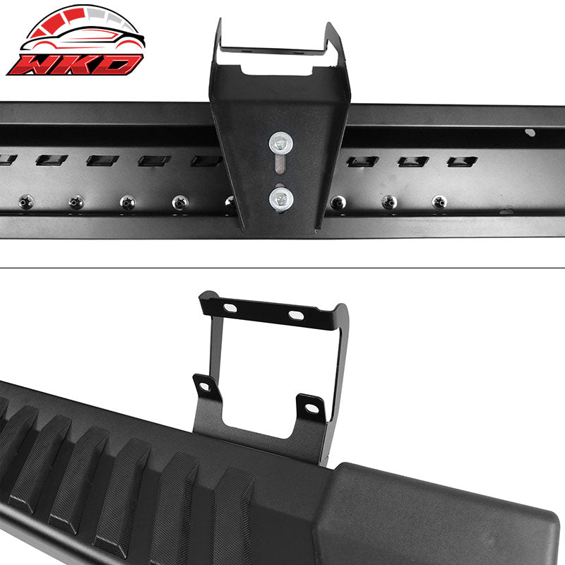 Fits 15-22 Ford F150 Super Cab V Style Running Boards Side Step Bars Black