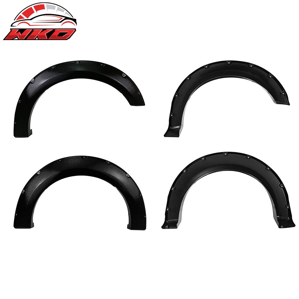 Wholesale 15-22 FORD F150 Pocket-Riveted Style Textured Black Fender Flares ABS