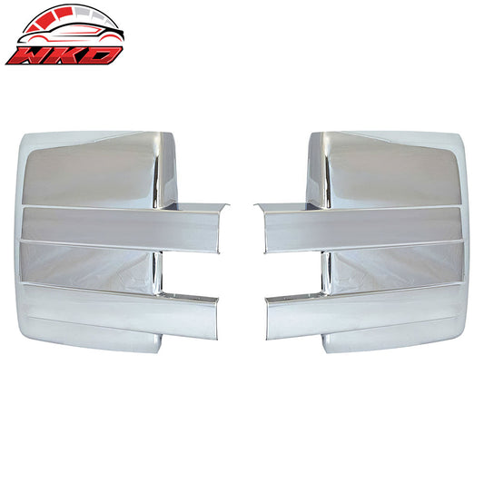 Wholesale 09-14 Ford F-150 2PCS Side Mirror Cover Cap W/O Signal Light Cut Out Chrome