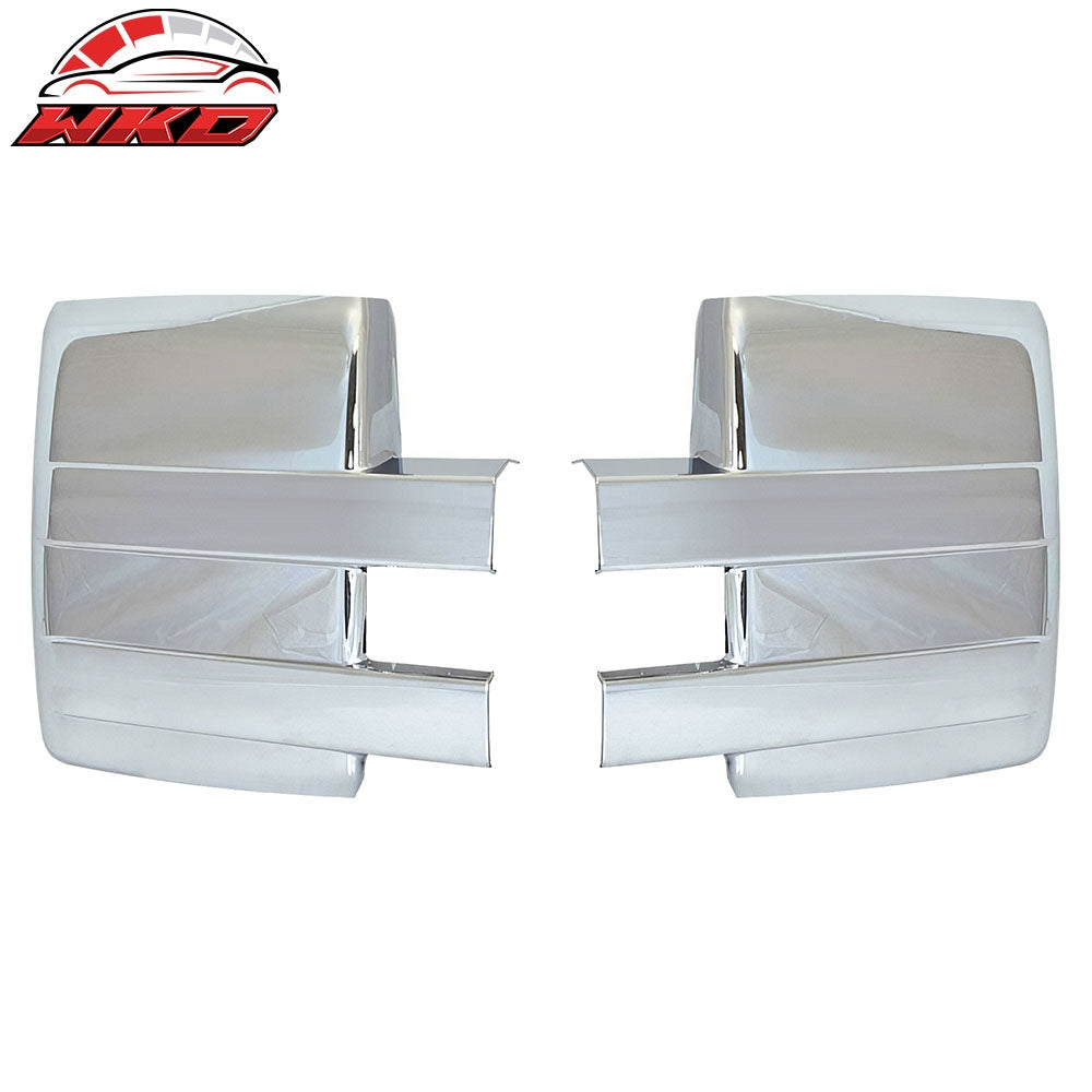 Wholesale 09-14 Ford F-150 2PCS Side Mirror Cover Cap W/O Signal Light Cut Out Chrome