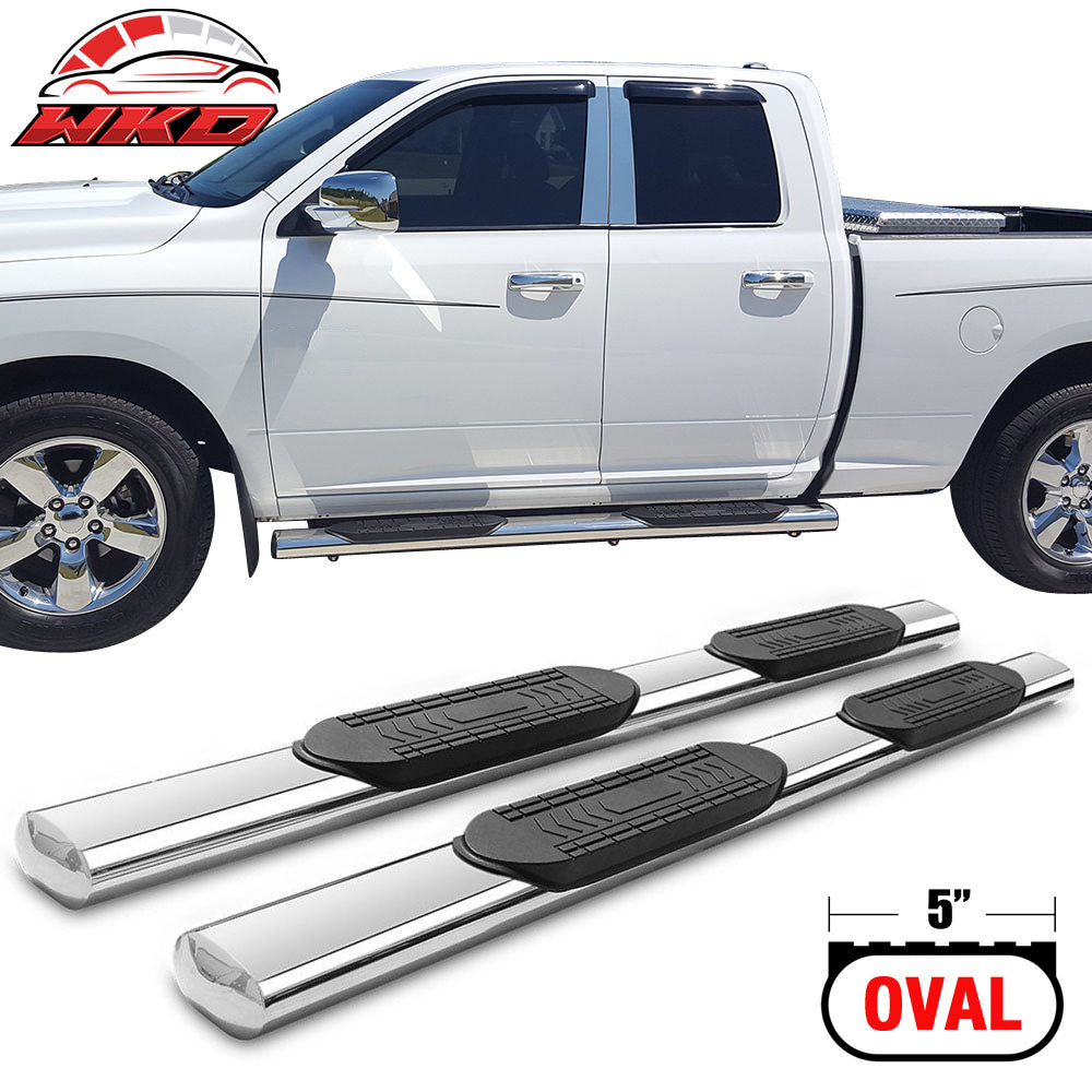 Fits 15-22 Ford F150 Super Crew Cab 5" Stainless Running Boards