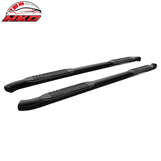 Wholesale 15-22 F150 Super Cab 4 Inch Oval Black Curved Side Step Bars Running Boards