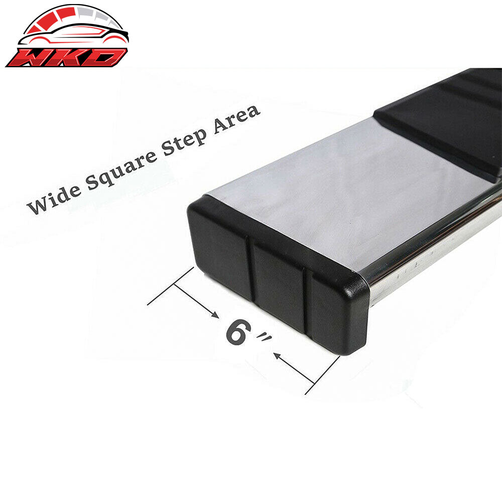 Fits 15-22 Ford F150 F250 F350 Super Cab 6" Side Step Nerf Bars Running Boards