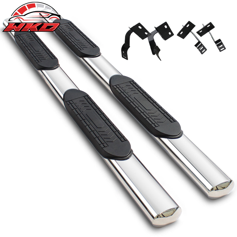Fits 04-08 F150 Supercrew Cab 5 Inch Stainless Steel Side Steps Running Boards