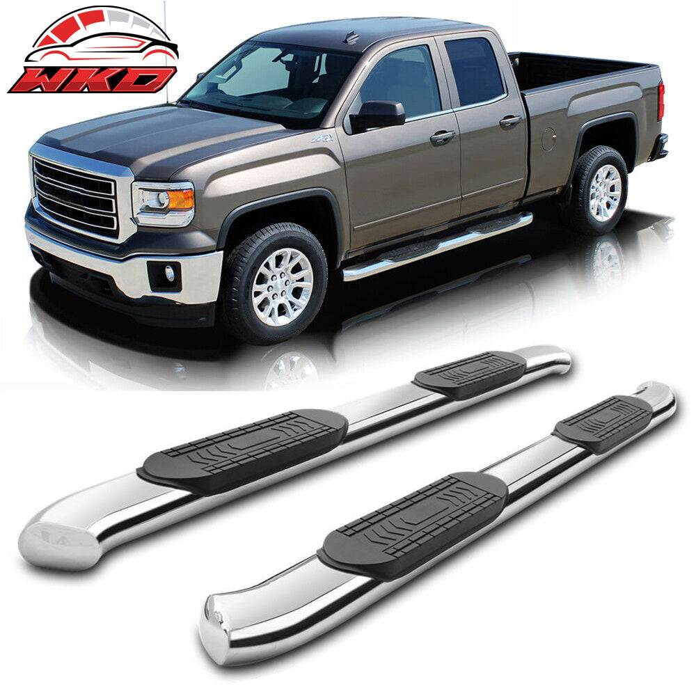 Fits 04-08 F-150 Super Cab 5in Oval Curved Side Step Nerf Bar Running Board 2PCS