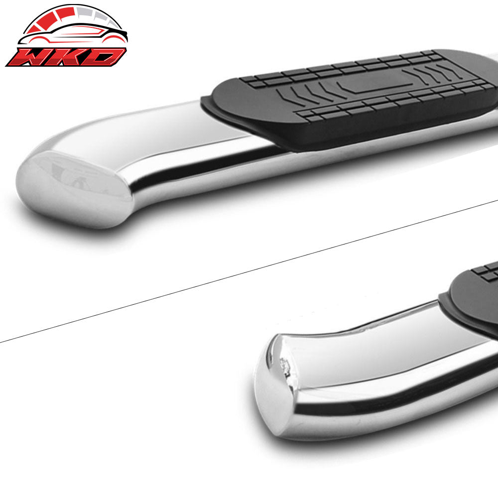 Fits 04-08 F-150 Super Cab 5in Oval Curved Side Step Nerf Bar Running Board 2PCS