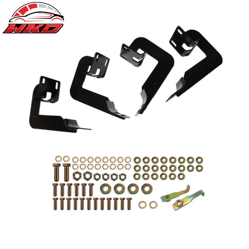 Fits 04-08 F-150 Super Cab 5in Oval Curved Side Step Nerf Bar Running Board 2PCS