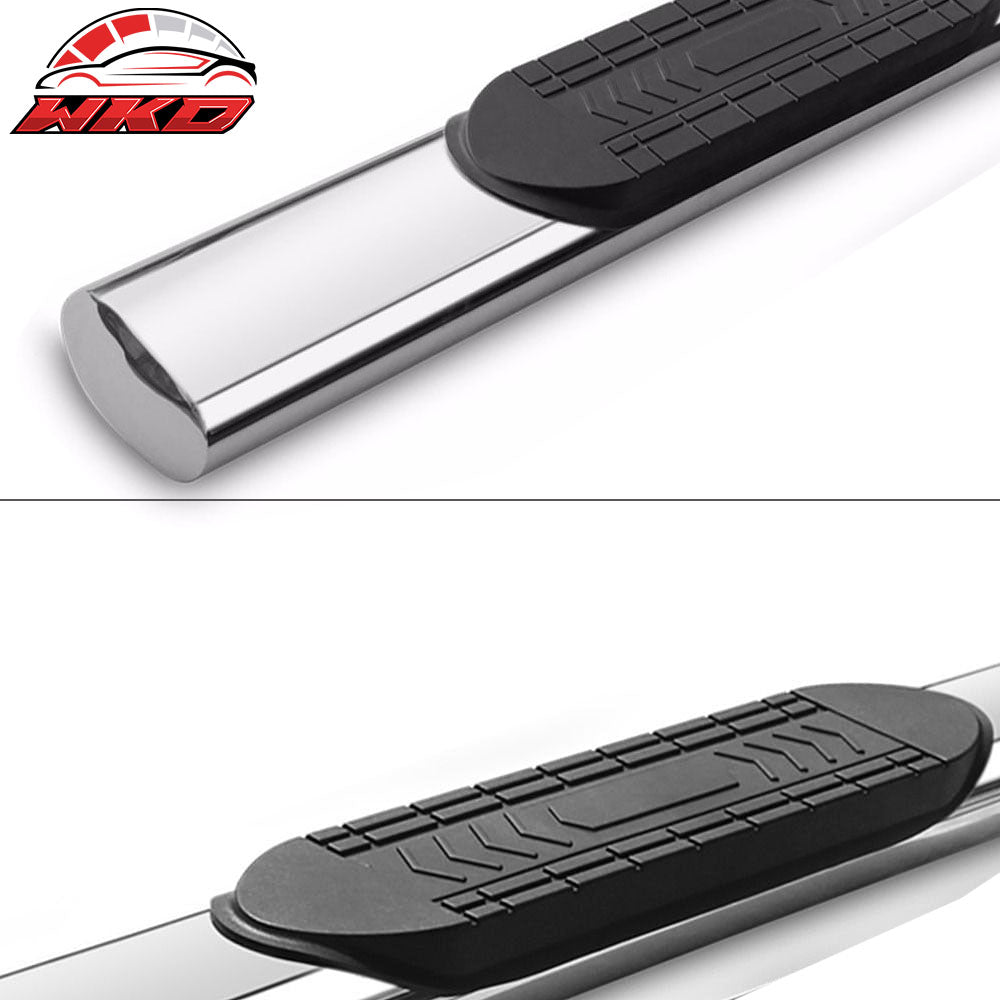 Fits 04-08 Ford F150 Super Cab 6" Oval Stainless Steel Side Steps Running Boards