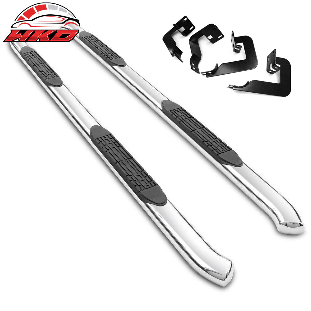Fits 04-08 Ford F150 Super Cab 4" Stainless Steel Side Step Bars Running Boards