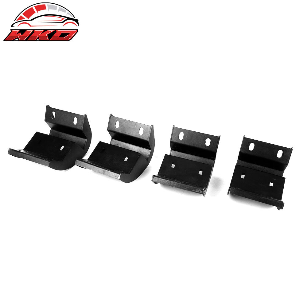 Fits 09-14 Ford F150 Crew Cab IKON V2 Style Running Boards Side Step Bar Black