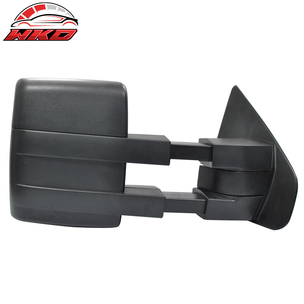 Fits 04-14 F150 Side Rear View Towing Mirrors Manual Non Heated Unpainted LH RH