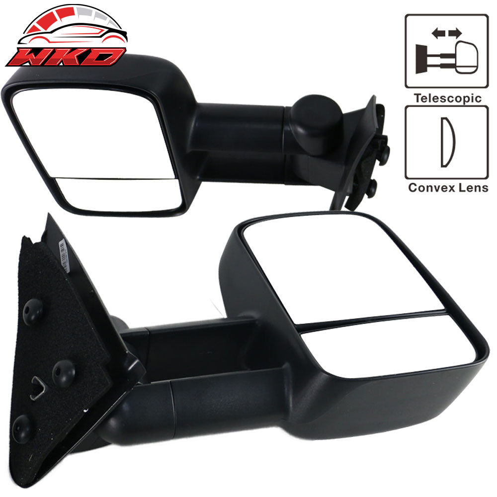 Fits 97-04 Ford F150 F250 Side View Towing Tow Mirrors Manual Non-Heated Pair