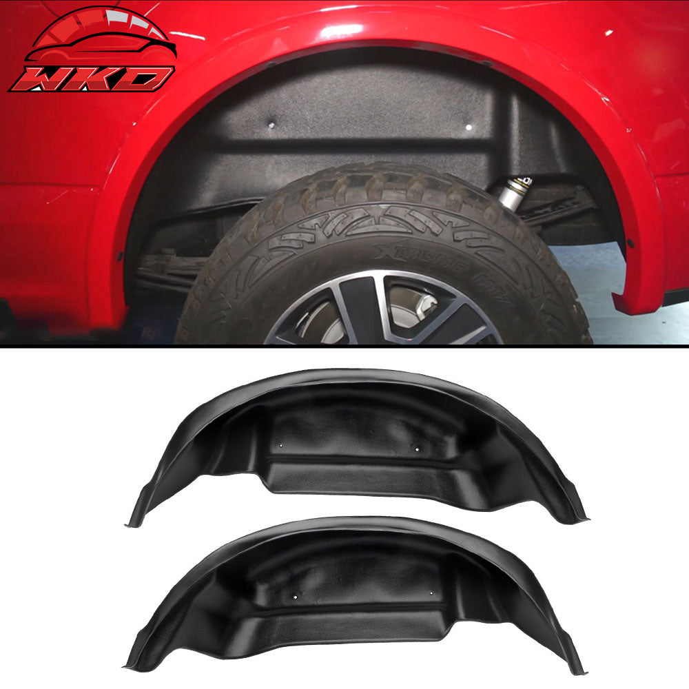 Fits 15-20 Ford F150 Rear Wheel Well Guards Liners Unpainted PP