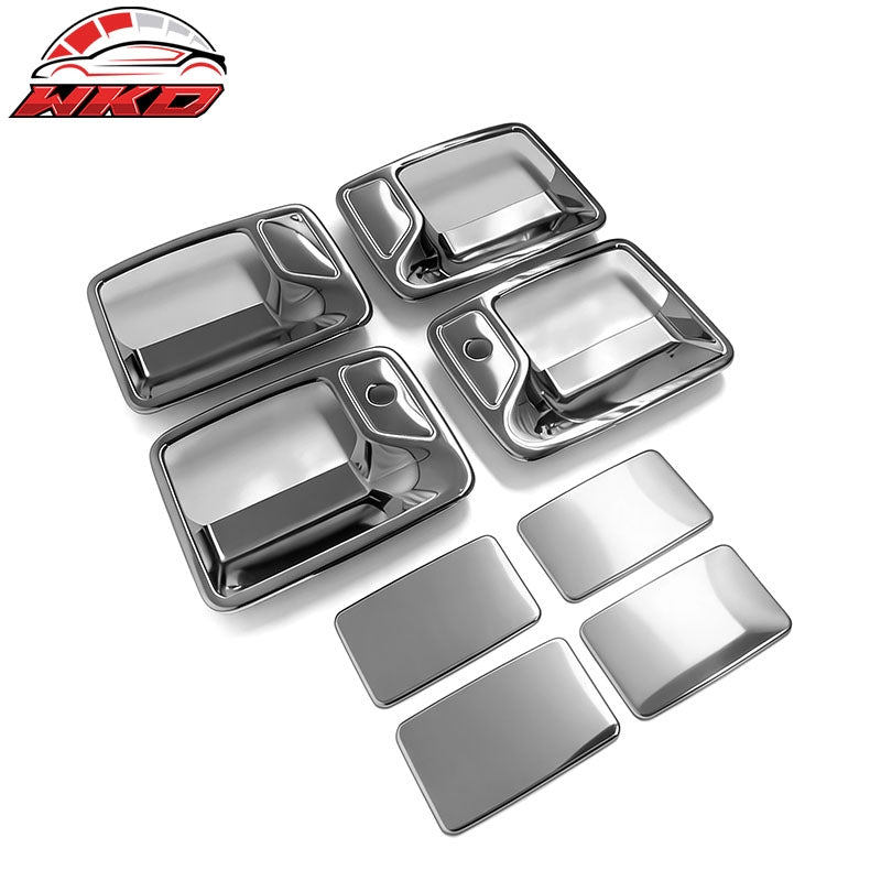 Fits 99-16 Ford F250/F350/F450/F550 Super Duty Door Handle Covers w/ 2 Key Holes