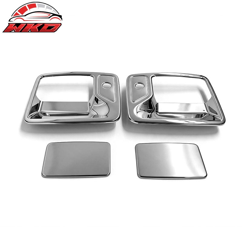 Fits 99-16 Ford F250 F350 F450 Super Duty Chrome Door Handle Covers 2 Key Holes
